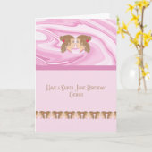 June Birthday Card für ein Zodiac-Zeichen Karte (Gelbe Blume)