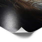 *~ JUNE BIRTHDAY PEARLS Boho AP53 Frau Fotodruck (Ecke)