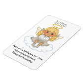 June Birthstone Angel Blonde Premium Magnet (Linke Seite)