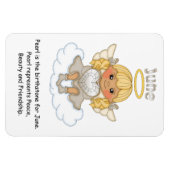 June Birthstone Angel Blonde Premium Magnet (Horizontal)