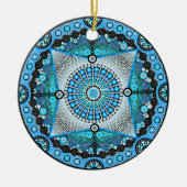 June Birthstone Moonstone Mandala Ornament (Vorne)