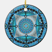 June Birthstone Moonstone Mandala Ornament (Hinten)
