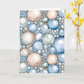 June Birthstone Pearl Birthday Card Karte (Gelbe Blume)