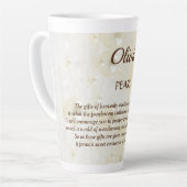 June Birthstone Pearl Design Milchtasse (Linke Ecke)