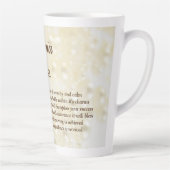 June Birthstone Pearl Design Milchtasse (Rechts)