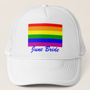 June Bride/Gay Pride Truckerkappe