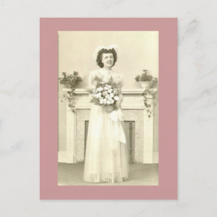 June Bride Postcard Postkarte