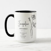 June Bridesmaid | Rose Birth Blume Tasse (Links)