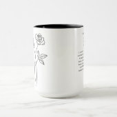 June Bridesmaid | Rose Birth Blume Tasse (Zentrum)