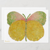 June Butterfly-Geburtserklärung Ankündigung (Vorne/Hinten)