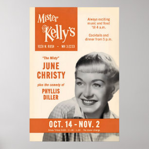June Christy Jazzplakat - Mister Kelly's Poster