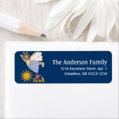 June Engel der MonatsRücksendeadressen-Aufkleber (Insitu)