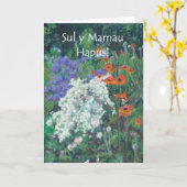 "June Garden" Welsh Mother Day Card Karte (Gelbe Blume)