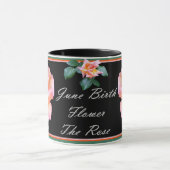 JUNE GEBURT BLUME (DIE ROSE) Tasse (Zentrum)