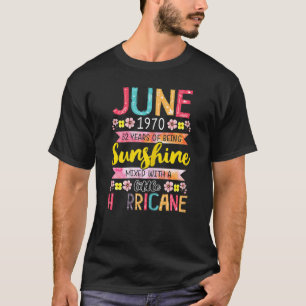 June Girl 1970 52 Geburtstag 52 Jahr Phantastisch T-Shirt