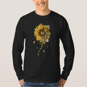 June Girl 1987 Sonnenblume 35. Geburtstag 35 Jahre T-Shirt