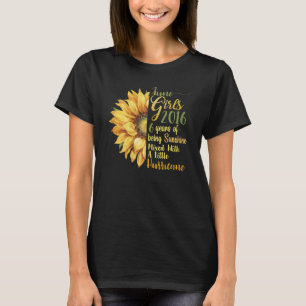 June Girl 2016 6 Jahre alt 6 Sonnenschein Geburtst T-Shirt