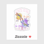 June Girl Lover Moon Draquelly Funny Birthday Aufkleber (Blatt)