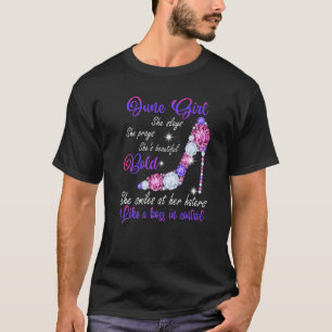 June Girl She Slays Sie ist schön kühne High Heel T-Shirt