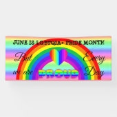 June ist LGBT Pride Monat Button-Banner Banner (Horizontal)