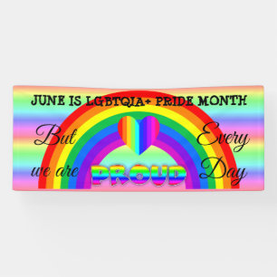 June ist LGBT Pride Monat Button-Banner Banner