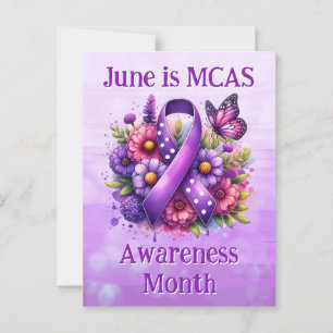 June ist MCAS Awareness Montag Informational Postkarte
