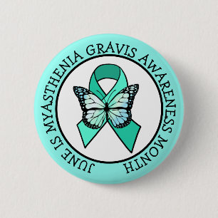 June ist Myasthenia Gravis Awareness Montag Button