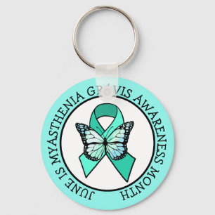 June ist Myasthenia Gravis Awareness Montag Keycha Schlüsselanhänger