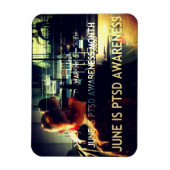 June ist PTSD Awareness Montag Flat Magnet (Vertikal)