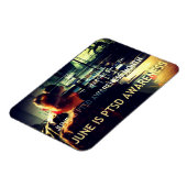 June ist PTSD Awareness Montag Flat Magnet (Linke Seite)