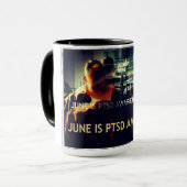 June ist PTSD Awareness Montag Getränke Tasse (Vorderseite Links)