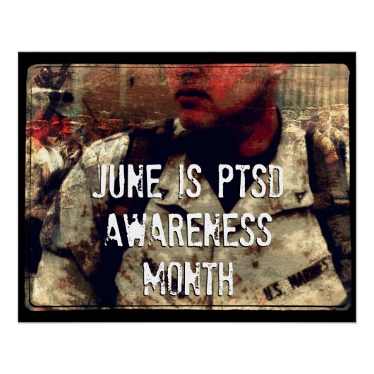 June ist PTSD Awareness Montag Poster (Vorderseite)