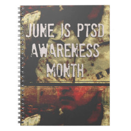 June ist PTSD Awareness Month Spirale Notebook Notizblock