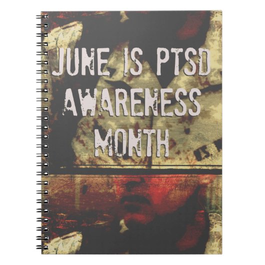 June ist PTSD Awareness Month Spirale Notebook Notizblock (Vorderseite)