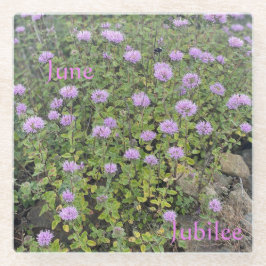 June Jubilee Glass Untersetzer