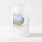 June Lake and Eastern Sierra Nevada Mattglas Bierglas (Vorderseite Links)