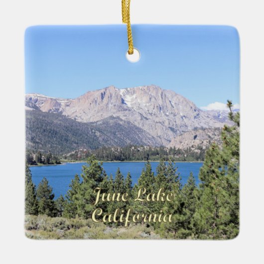 June Lake, California Keramikornament (Vorderseite)