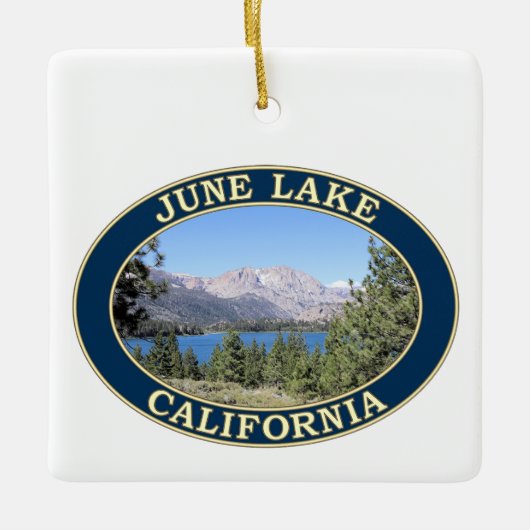 June Lake, California Keramikornament (Vorderseite)