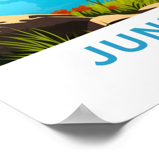 June Lake California Travel Print Poster (Ecke)