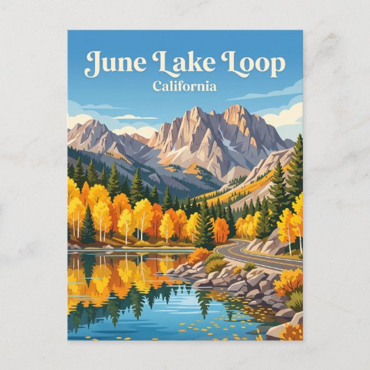 June Lake Loop USA Postkarte (Vorderseite)