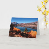 June Lake, Mammoth California Nature Card Karte (Gelbe Blume)