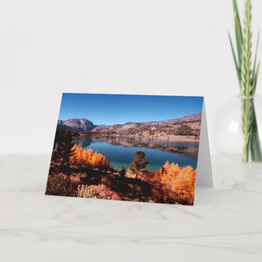 June Lake, Mammoth California Nature Card Karte (Vorderseite)