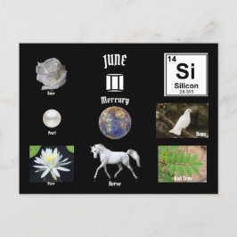 June Postcard Postkarte
