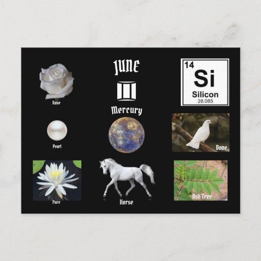 June Postcard Postkarte (Vorderseite)