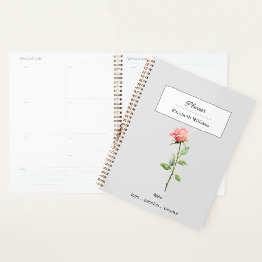 JUNE ROSE BIRTH BLUME PERSONALISIERT PLANER (Anzeige)
