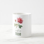 June Rose Birth Flower Flat Thank You Cup Kaffeetasse (Mittel)