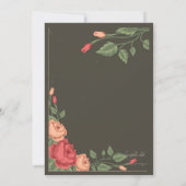 June Rose Bridal Dusche Einladung (Rückseite)