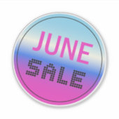 June Sale Sticker Holographic Gradient (1pc) (Vorderseite)