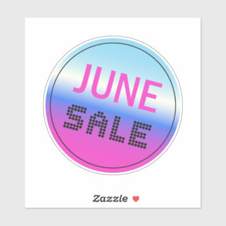 June Sale Sticker Holographic Gradient (1pc)