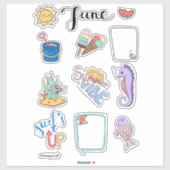 June Sticker Sheet – Summer Start (Blatt)
